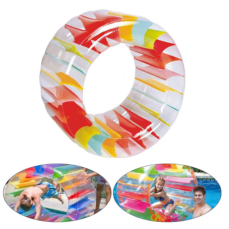 PVC Inflatable Swim Ring Water Wheel Swimming Pool Beach Floating Tubes Pool Floats Toy for Kids Summer Water Floats Water Party