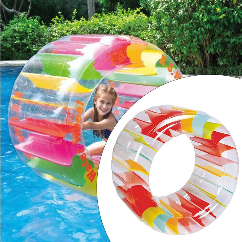 PVC Inflatable Swim Ring Water Wheel Swimming Pool Beach Floating Tubes Pool Floats Toy for Kids Summer Water Floats Water Party