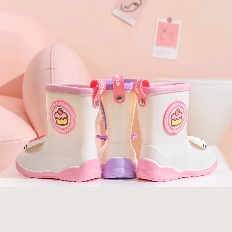 Children Rain Boots Baby Boys Girl EVA Non-slip Outdoor Cartoon Dinosaur Rain boots for Kids Waterproof Shoes Water boots girl