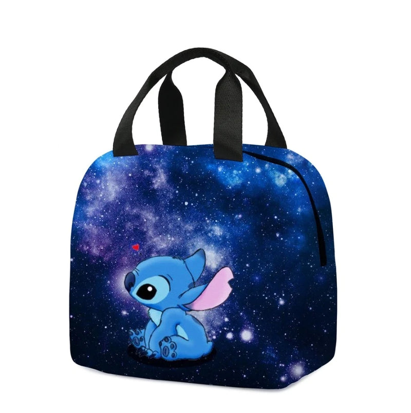 MINISO Stitch Children's Lunch Bag Primary School Lunch Box Bag Children's Best Gift Cartoon Mochila Best Gift for Children