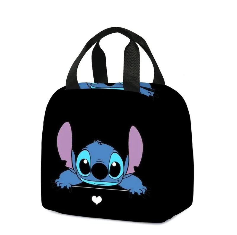 MINISO Stitch Children's Lunch Bag Primary School Lunch Box Bag Children's Best Gift Cartoon Mochila Best Gift for Children