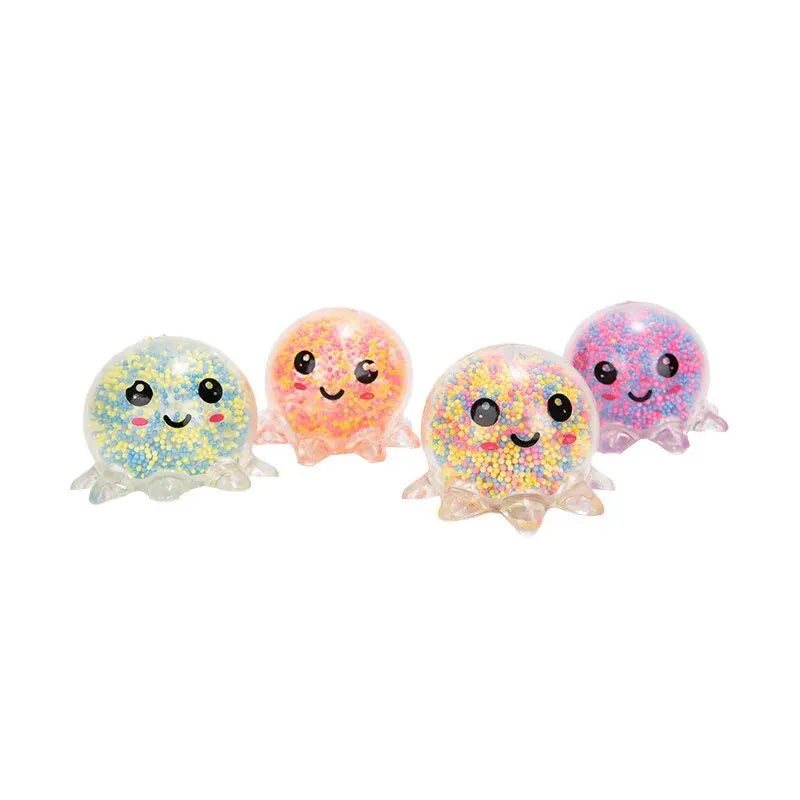 Luminous Foam Octopus Shimmer Octopus Vent Decompression Creative Toy Squeeze Pinch Ball Gift