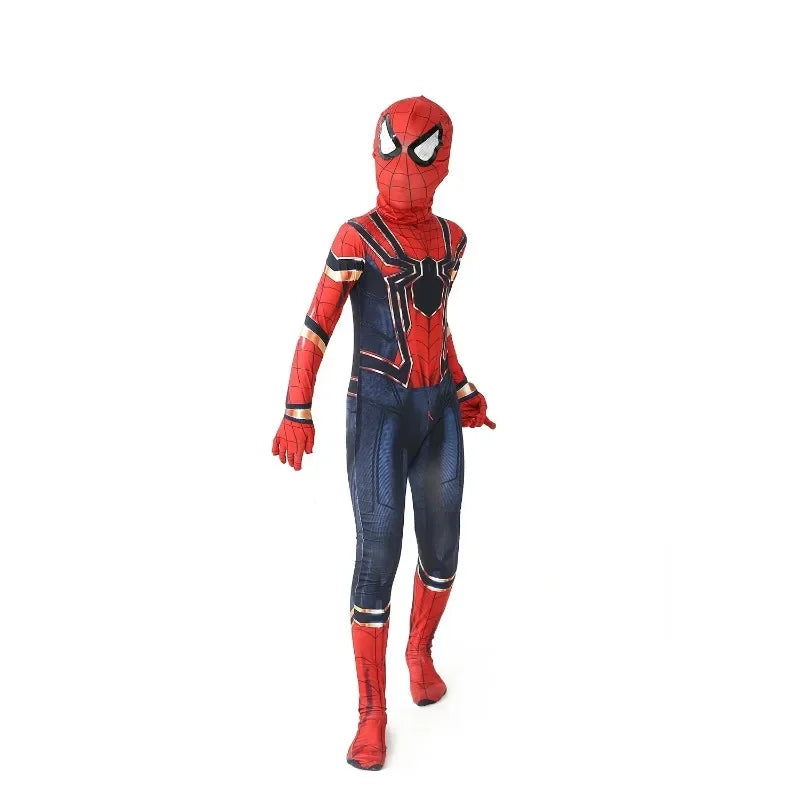 New Miles Morales Far From Home Cosplay Costume Zentai Costume Superhero Bodysuit Spandex Suit for Kids Custom Made