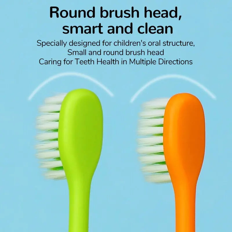 4 escovas de dentes para crianças de 2 a 12 anos