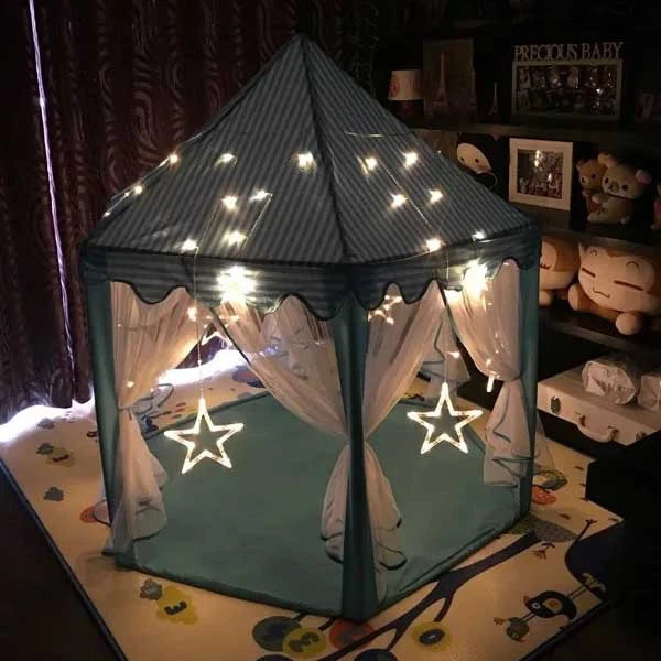 Children's Tent Portable Indoor Outdoor Game House Boys and Girls Hexagonal Mesh Tent Baby Crawling Tent Children's Beach Tent