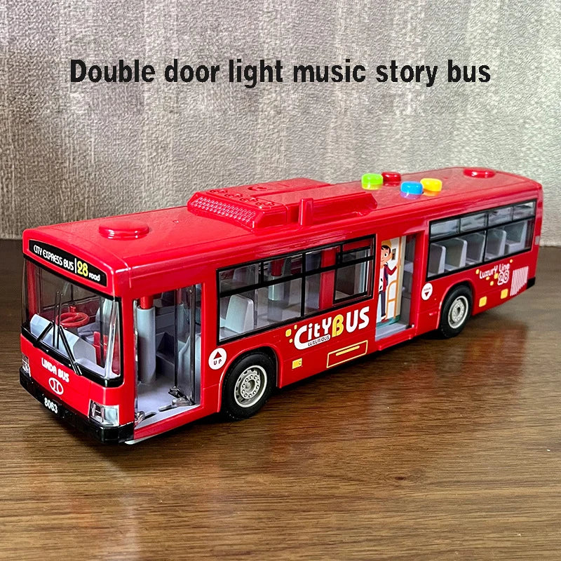 ÔNIBUS COM SIMULAÇÃO INFANTIL - TOCA MÚSICA - BRINQUEDO EDUCATIVO