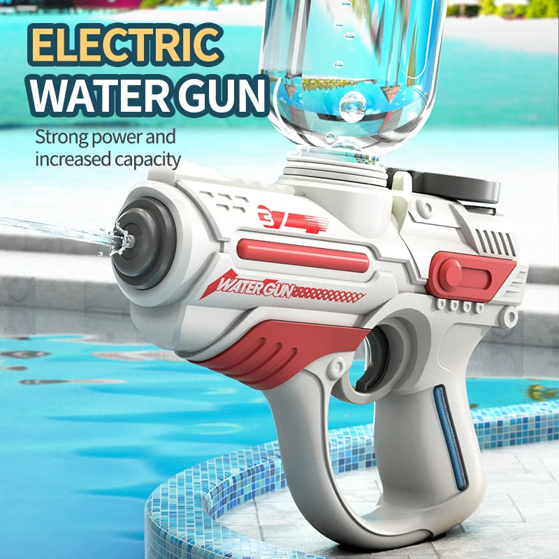 2023 Electric Automatic Water Gun Children High-pressure Outdoor Beach Large-capacity Swimming Pool Summer Toy for Children Boy