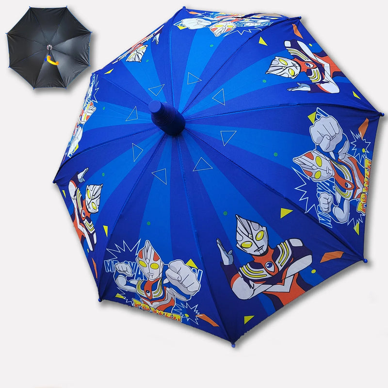 New Children's Animation Cartoon Primary School Student Heat Transfer Waterproof Cover Non-drip Cover Children's Sunny Umbrella