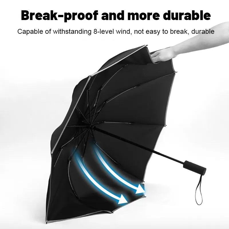 12 Bones Windproof Double Layer Resistant Umbrella Fully Automatic Rain Men Women Luxury Business Male Large Umbrellas Parasol