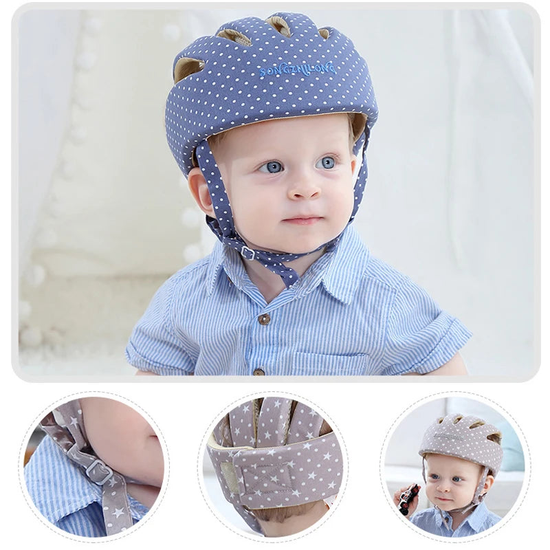 Adjustable Baby Helmet for Newborn 6 18 Months Toddler Hat Kids Helmet Safety Baby Crawling Walking Head Protection Hat Baby Cap
