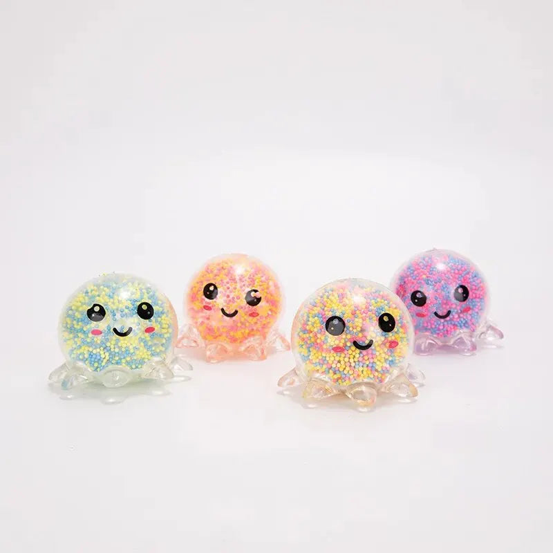 Luminous Foam Octopus Shimmer Octopus Vent Decompression Creative Toy Squeeze Pinch Ball Gift