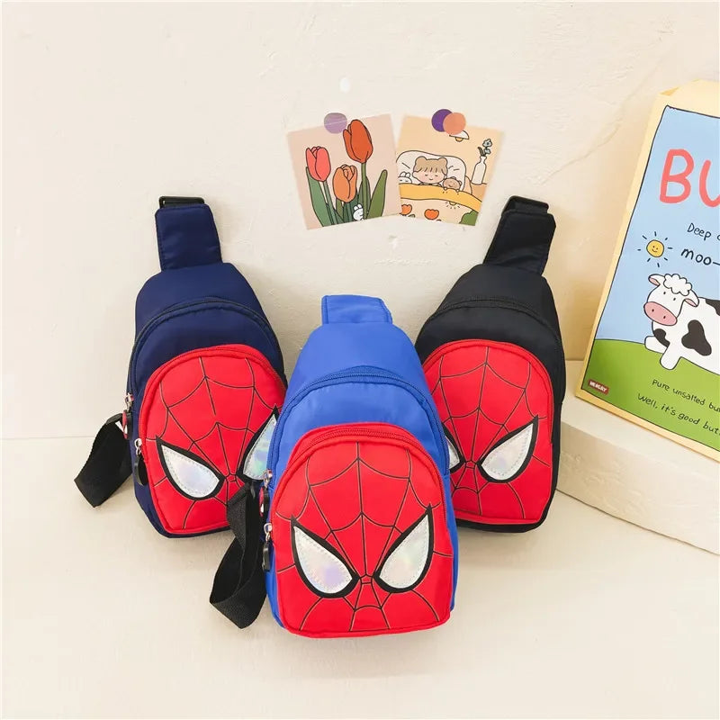 Disney Children Shoulder Backpack Spiderman Pattern Large Capacity Bag Casual Student Boys Girls Schoolbag Kid Birthday Gift Toy