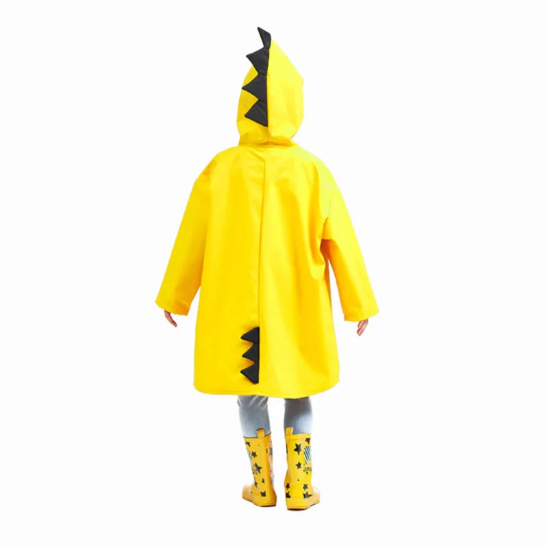 Cute Dinosaur Polyester Baby Raincoat Outdoor Waterproof Rain Coat Children Impermeable Poncho Boy Girl Rain Jacket Gift