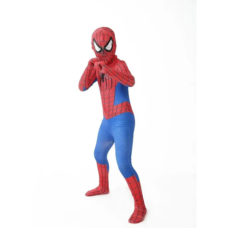 New Miles Morales Far From Home Cosplay Costume Zentai Costume Superhero Bodysuit Spandex Suit for Kids Custom Made