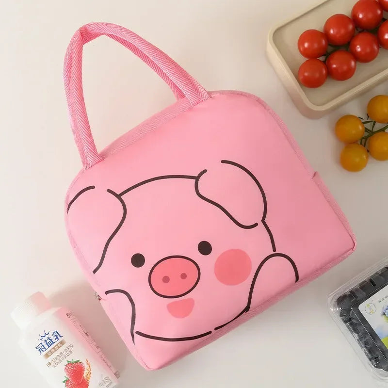 Kawaii Portable Fridge Thermal Bag Women Children's School Thermal Insulated Lunch Box Tote Food Small Cooler Bag Pouch Lonchera