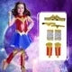 Costume de luxe pour enfants, robe de paupières fantaisie, cosplay d'Halloween, Wonder Woman Girl, Smile Hero, Foster of Justice