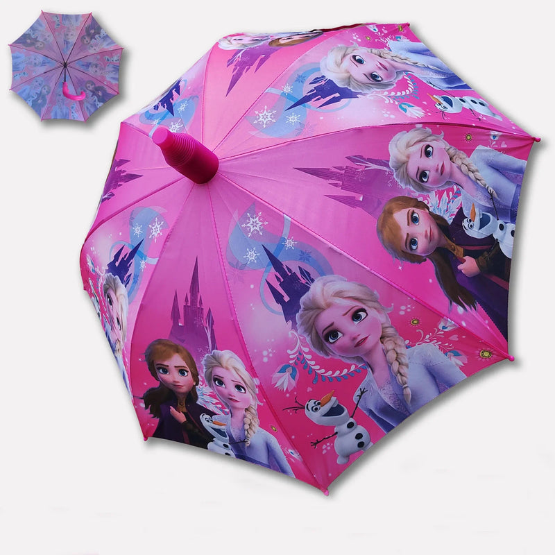 New Children's Animation Cartoon Primary School Student Heat Transfer Waterproof Cover Non-drip Cover Children's Sunny Umbrella