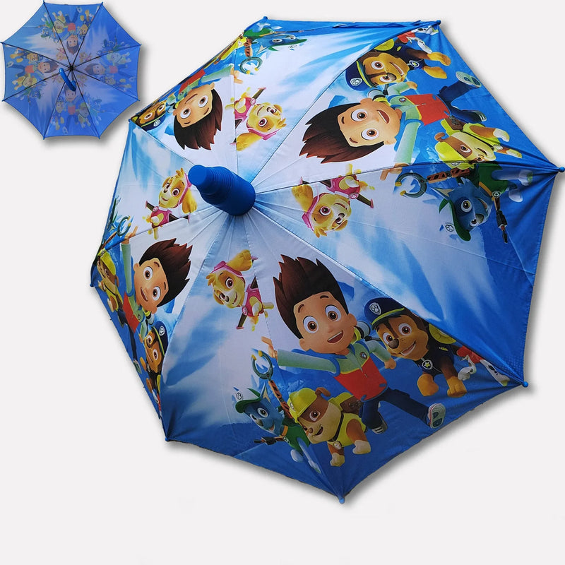 New Children's Animation Cartoon Primary School Student Heat Transfer Waterproof Cover Non-drip Cover Children's Sunny Umbrella