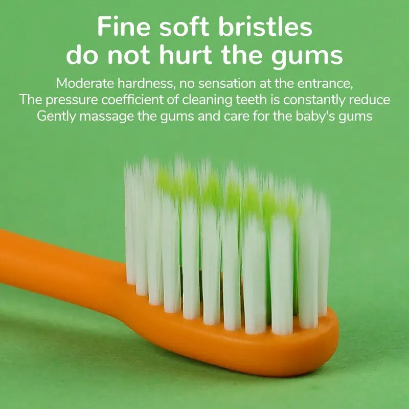 4 escovas de dentes para crianças de 2 a 12 anos