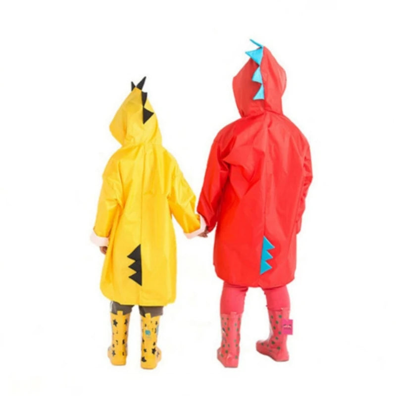 Cute Dinosaur Polyester Baby Raincoat Outdoor Waterproof Rain Coat Children Impermeable Poncho Boy Girl Rain Jacket Gift